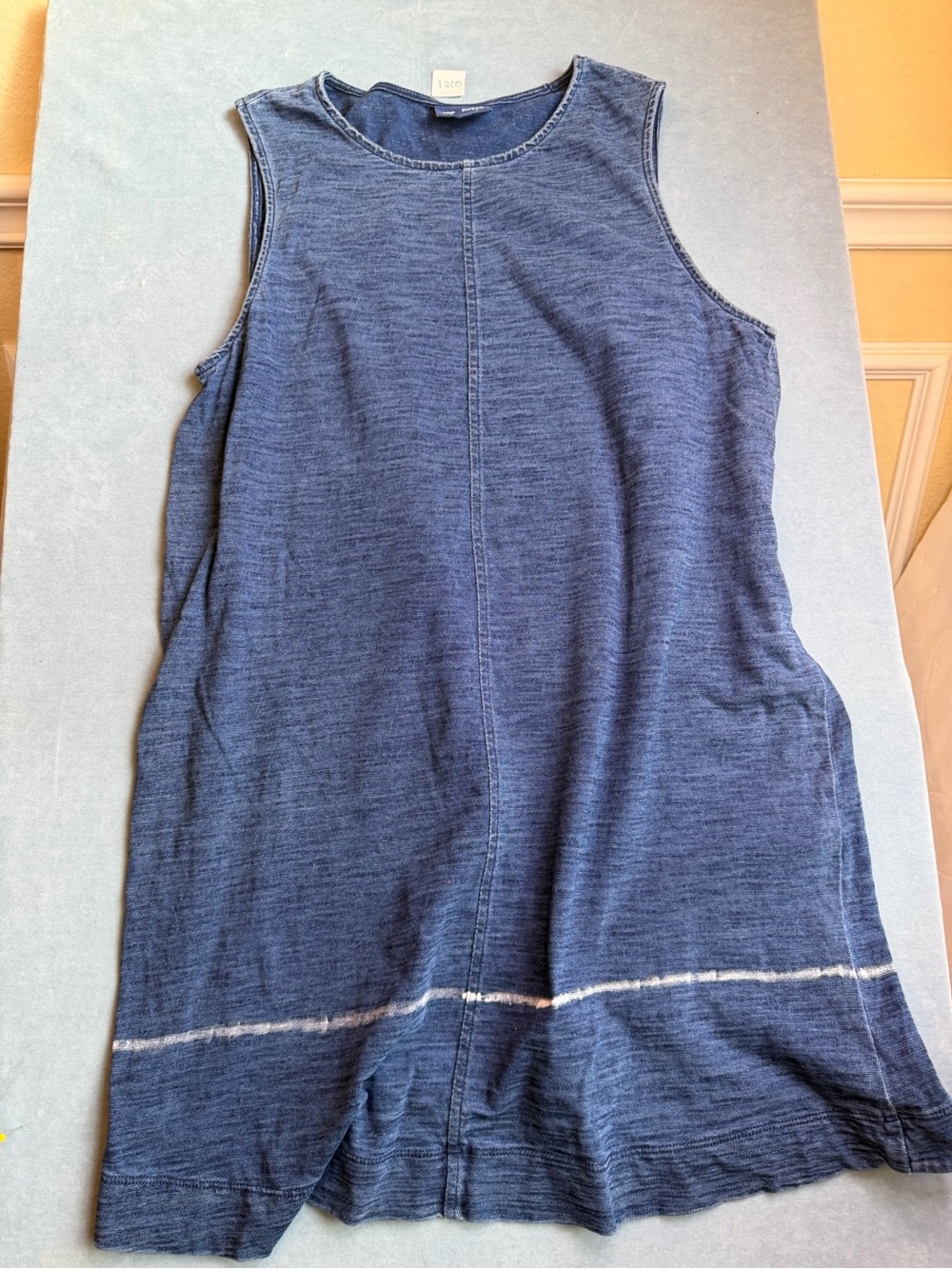 Pure Jill Women's Indigo Blue Sleeveless Tulip Hem dress Size M